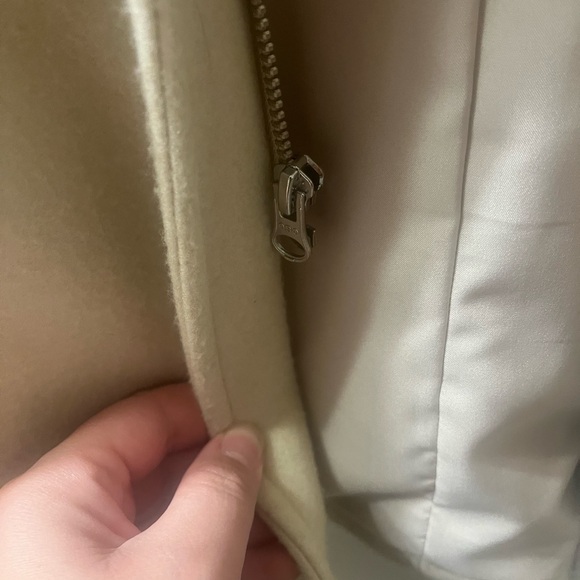 Old Navy polyester & wool dress coat in cream/beige colour - Picture 2 of 4